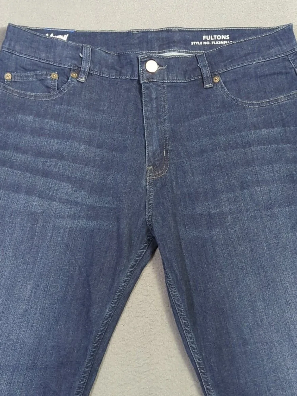Mugsy Jeans Men's 38x32 Fits 36x32 Blue Fultons Classic Stretch Denim